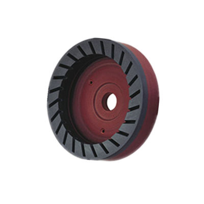 D150mm 内歯樹脂ホイール ボール形 グラスベーベルエッジマシンのための連続ダイヤモンド磨き車