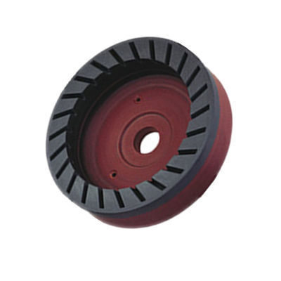 D150mm 内歯樹脂ホイール ボール形 グラスベーベルエッジマシンのための連続ダイヤモンド磨き車