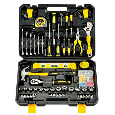 OBMの電気技師の工具セットのキットは黒い3.7kg新型世帯用具を見た