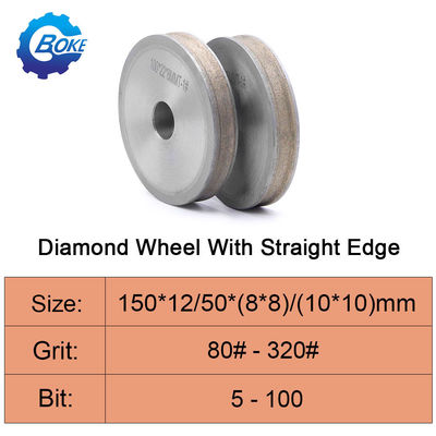 ボーク 卸売 150mm 6インチ ダイヤモンド V 形 磨き 平面 ダイヤモンド ガラス ビーベル 輪
