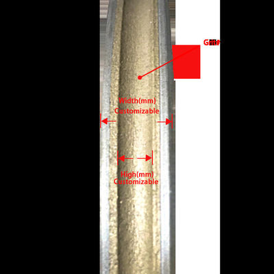 グラス加工機械用 80MM グリット パーソナライズド ダイヤモンド 帯輪 磨きディスク