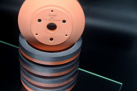 オレンジ樹脂のダイヤモンドの粉砕車輪のガラス・ボールの速度2800RPM