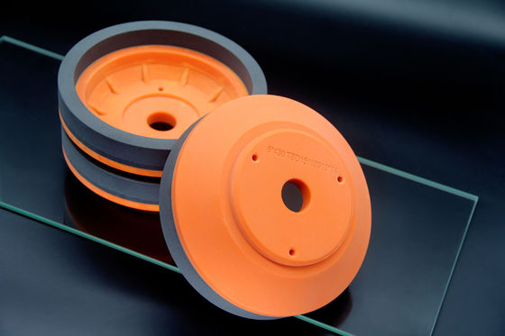 オレンジ樹脂のダイヤモンドの粉砕車輪のガラス・ボールの速度2800RPM
