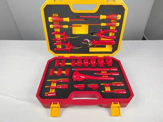 29PCS電気技師の工具セット1000V VDEは電気Handtoolセットを絶縁した