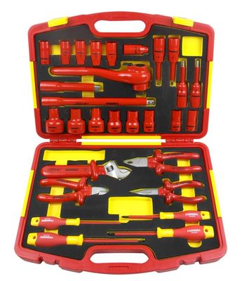 29PCS電気技師の工具セット1000V VDEは電気Handtoolセットを絶縁した