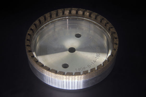 Boke 150mmの斜角が付く機械のための外の区分されたダイヤモンドの粉砕車輪