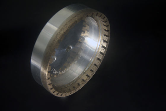 Boke 150mmの斜角が付く機械のための外の区分されたダイヤモンドの粉砕車輪