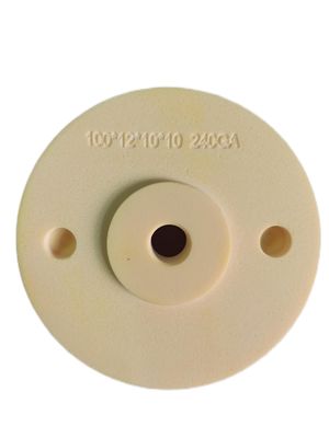 カップホイール プラスチックのプラットフォーム 樹脂磨きホイール 130mm 240# 薄いガラス磨き 標準のダブルエッジマシン