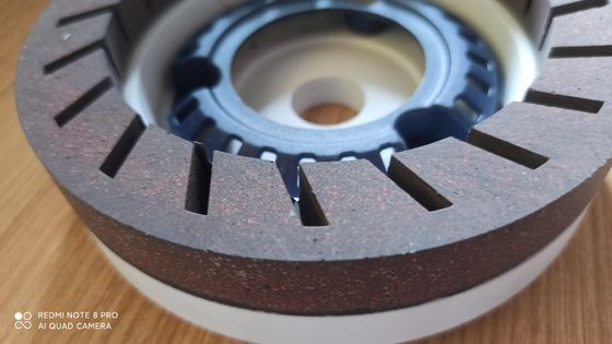 黒緑色樹脂カップホイール 磨き 高明るさ 150mm 薄いガラス保護