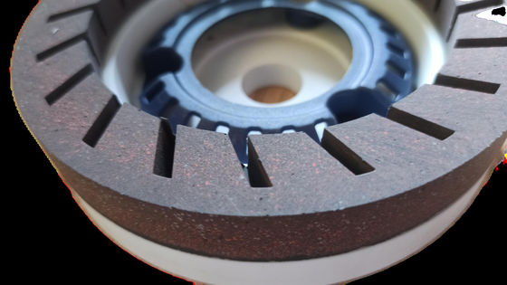 150mm 樹脂ホイール 高鋭さ ビーベル用機 240 グリット 白茶色のカップホイール