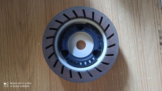 150mm 樹脂ホイール 高鋭さ ビーベル用機 240 グリット 白茶色のカップホイール