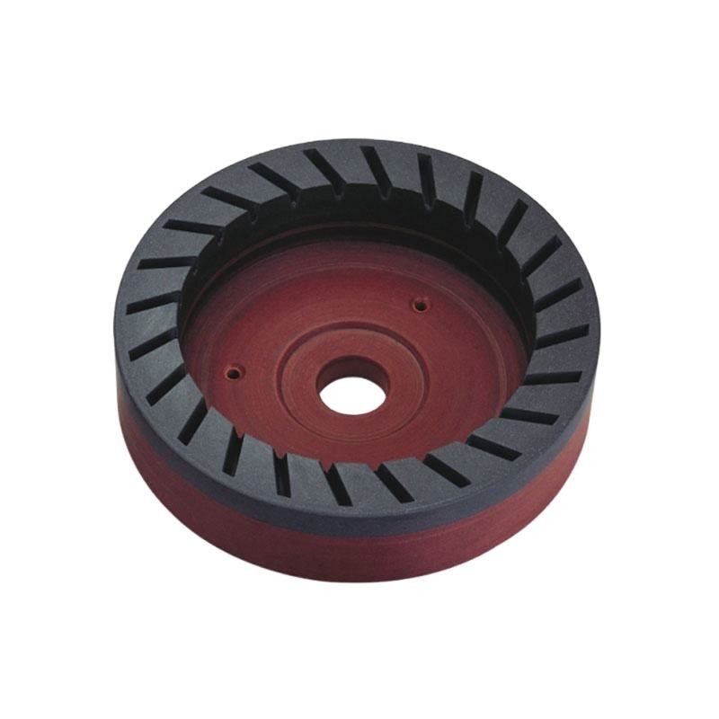 D150mm 内歯樹脂ホイール ボール形 グラスベーベルエッジマシンのための連続ダイヤモンド磨き車