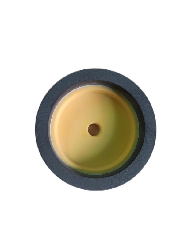 カップホイール プラスチックのプラットフォーム 樹脂磨きホイール 130mm 240# 薄いガラス磨き 標準のダブルエッジマシン