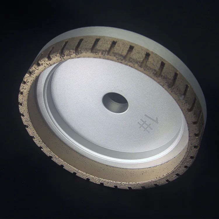耐久性のあるダイヤモンド磨き輪 150mm 横の穴 12/22/30mm 240# 砂 4500rpm 速度